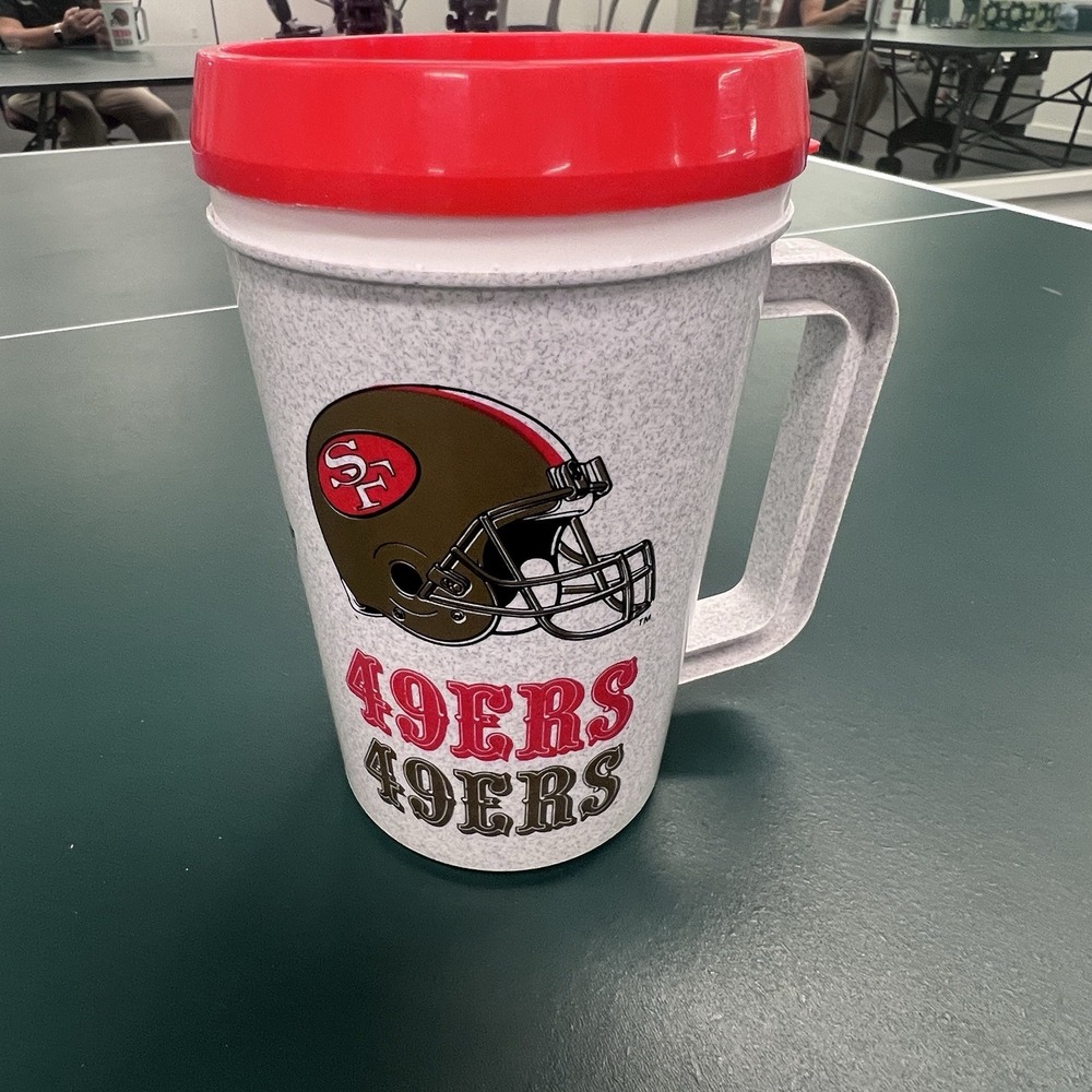 49ERS Football 1990's 22oz Insulated Beverage Mug Betras USA Thermo Niners